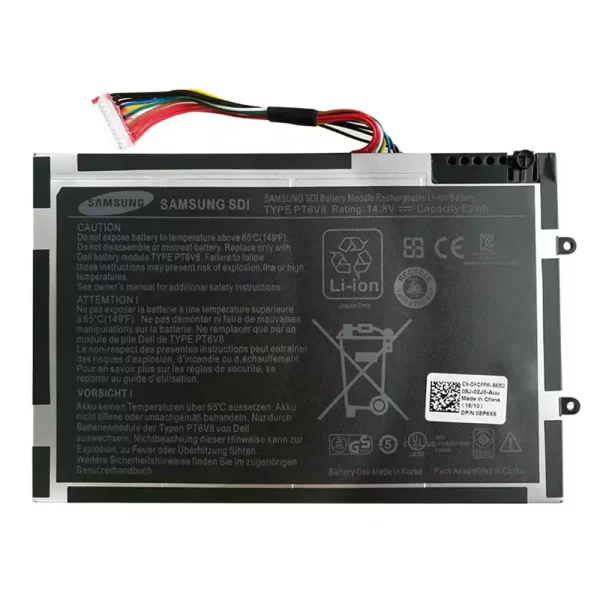 Uudenveroinen kannettavan tietokoneen akku DELL Alienware PT6V8