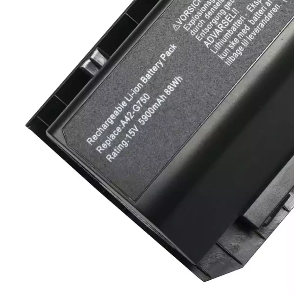 Uudenveroinen kannettavan tietokoneen akku ASUS A42-G750 - Image 3
