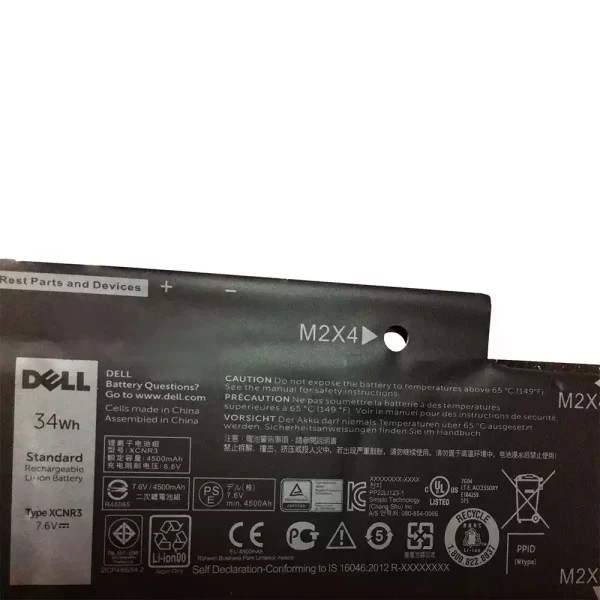 Uudenveroinen kannettavan tietokoneen akku DELL XCNR3 - Image 3