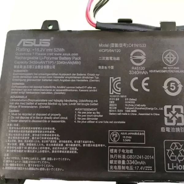 Uudenveroinen kannettavan tietokoneen akku ASUS C41N1533 - Image 3