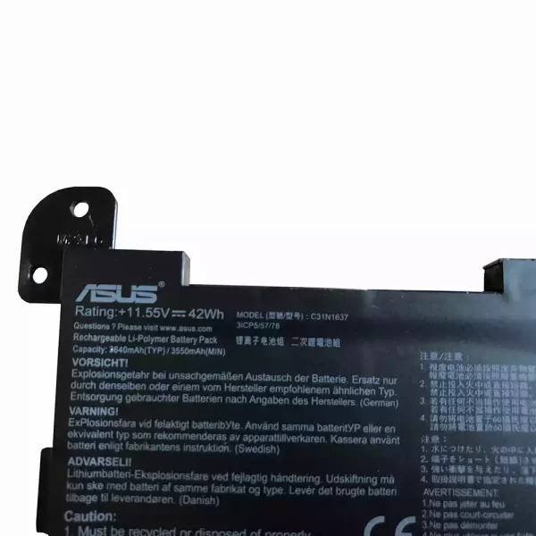 Uudenveroinen kannettavan tietokoneen akku ASUS C31N1637 - Image 3