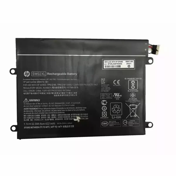 Uudenveroinen kannettavan tietokoneen akku HP x2 210 G2