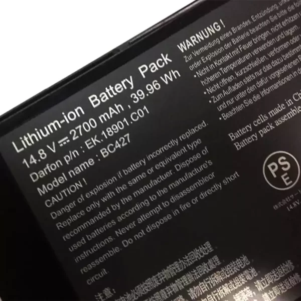 Uudenveroinen kannettavan tietokoneen akku Olivetti OLIBOOK S1350 - Image 3