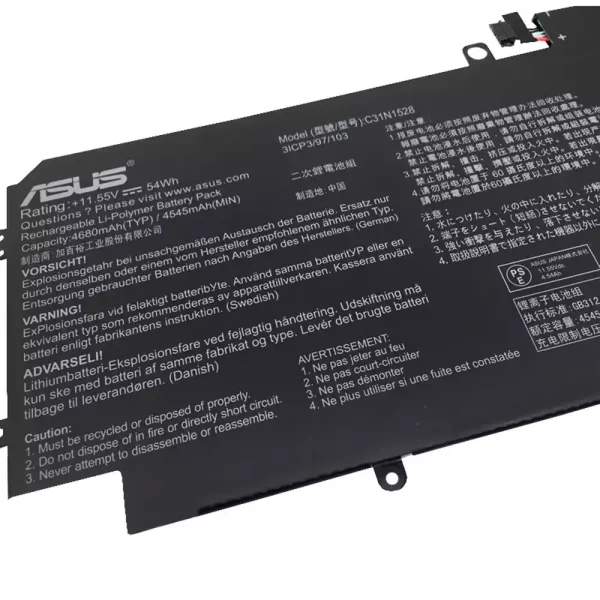 Uudenveroinen kannettavan tietokoneen akku ASUS C31N1528 - Image 3