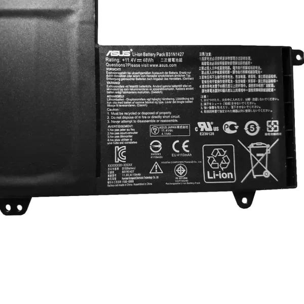 Uudenveroinen kannettavan tietokoneen akku ASUS B31N1427 - Image 3