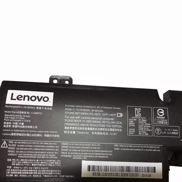 Uudenveroinen kannettavan tietokoneen akku LENOVO L14M6P21 - Image 3