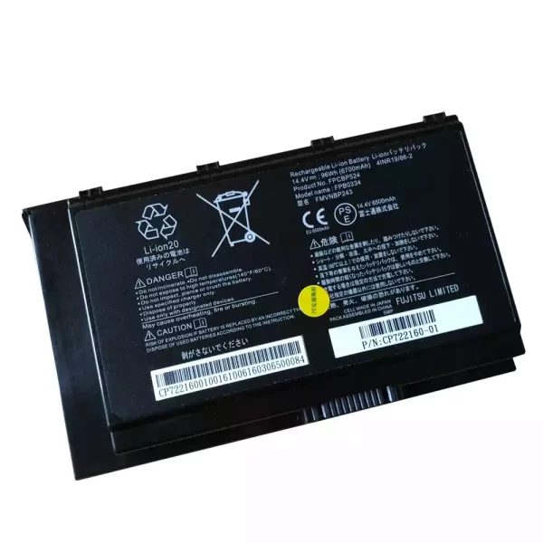 Uudenveroinen kannettavan tietokoneen akku FUJITSU FPCBP524