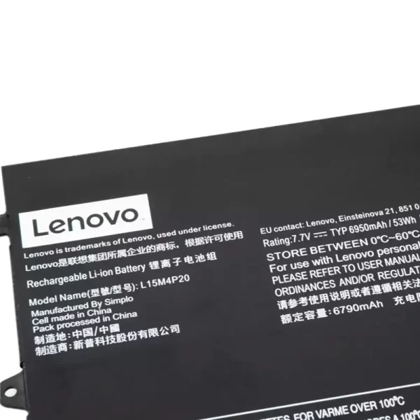 Uudenveroinen kannettavan tietokoneen akku LENOVO L15M4P20 - Image 3