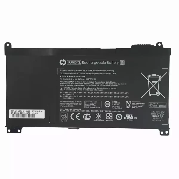Uudenveroinen kannettavan tietokoneen akku HP RR03XL