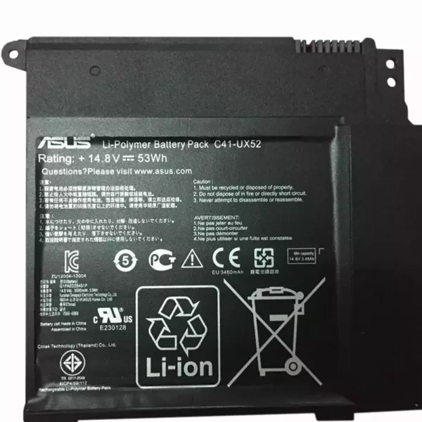 Uudenveroinen kannettavan tietokoneen akku ASUS C41-UX52 - Image 3