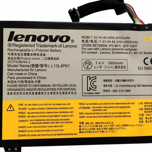 Uudenveroinen kannettavan tietokoneen akku LENOVO L13L4P61,L13M4P61 - Image 3