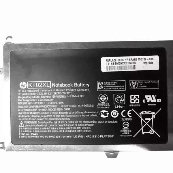 Uudenveroinen kannettavan tietokoneen akku HP KT02XL - Image 3