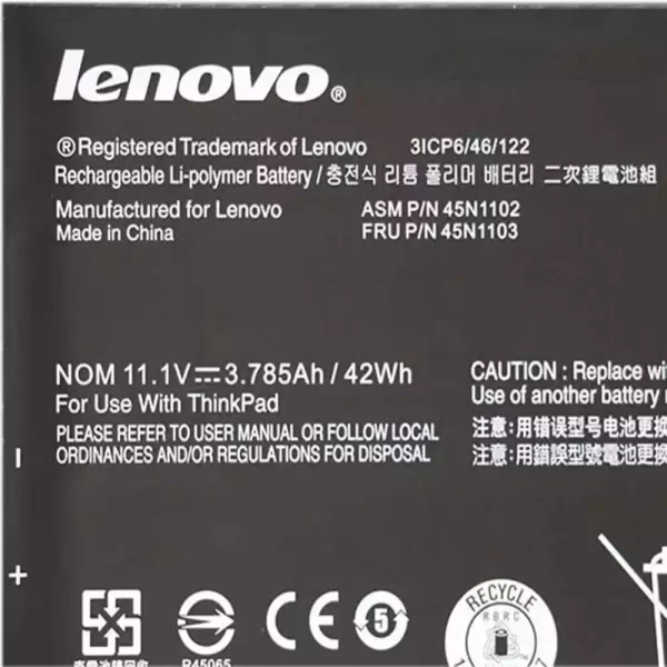 Uudenveroinen kannettavan tietokoneen akku LENOVO ThinkPad X1 Helix - Image 3