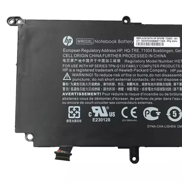 Uudenveroinen kannettavan tietokoneen akku HP WR03XL - Image 3