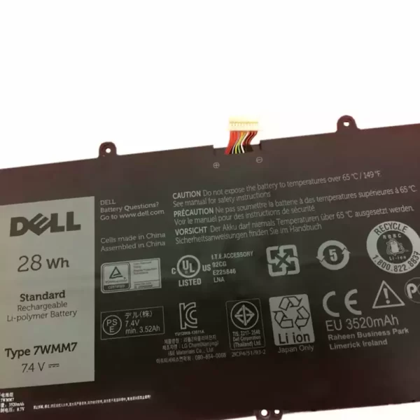 Uudenveroinen kannettavan tietokoneen akku DELL Venue 11 Pro Keyboard - Image 3