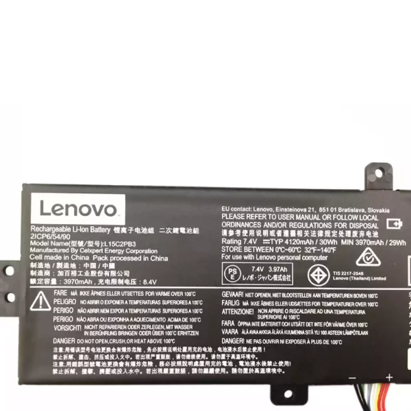 Uudenveroinen kannettavan tietokoneen akku LENOVO L15C2PB3,L15M2PB3 - Image 3