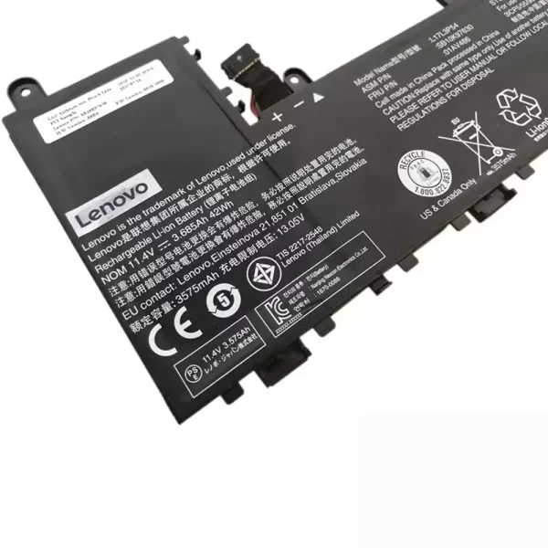 Uudenveroinen kannettavan tietokoneen akku Lenovo L17L3P54,01AV486,SB10K97630 - Image 3
