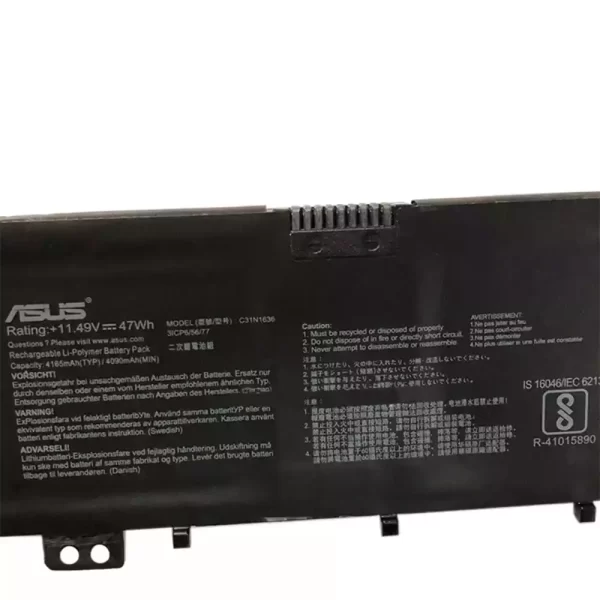 Uudenveroinen kannettavan tietokoneen akku Asus C31N1636 - Image 3