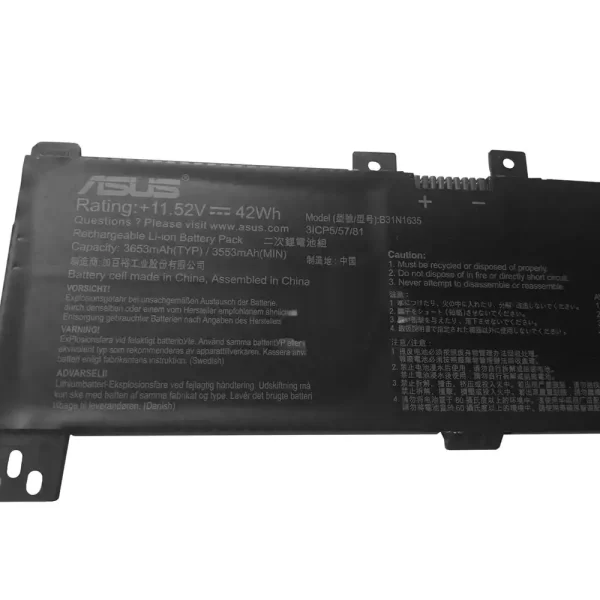 Uudenveroinen kannettavan tietokoneen akku ASUS B31N1635 - Image 3