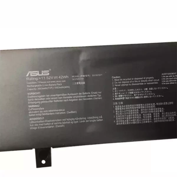 Uudenveroinen kannettavan tietokoneen akku ASUS B31N1631 - Image 3