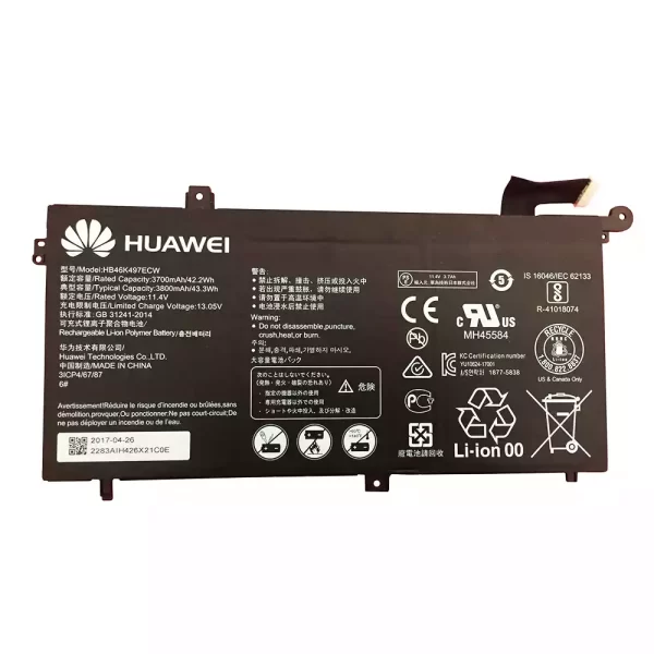 Uudenveroinen kannettavan tietokoneen akku HUAWEI Matebook D PL-W19