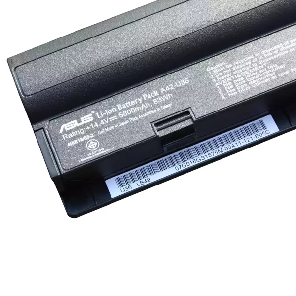 Uudenveroinen kannettavan tietokoneen akku ASUS A42-U36,A41-U36,A32-U36 - Image 3