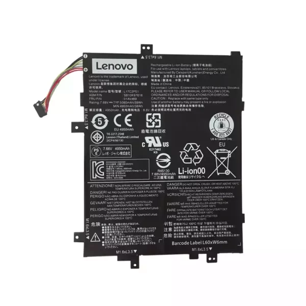 Uudenveroinen kannettavan tietokoneen akku LENOVO 01AV469,SB10K97616