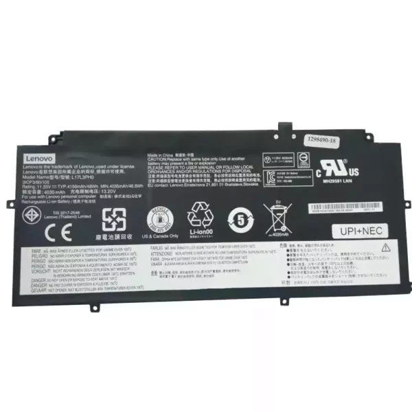 Uudenveroinen kannettavan tietokoneen akku LENOVO L17L3PH0,5B10Q41209
