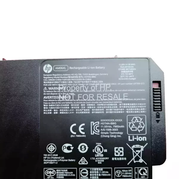 Uudenveroinen kannettavan tietokoneen akku HP Zbook 17 G5 - Image 3