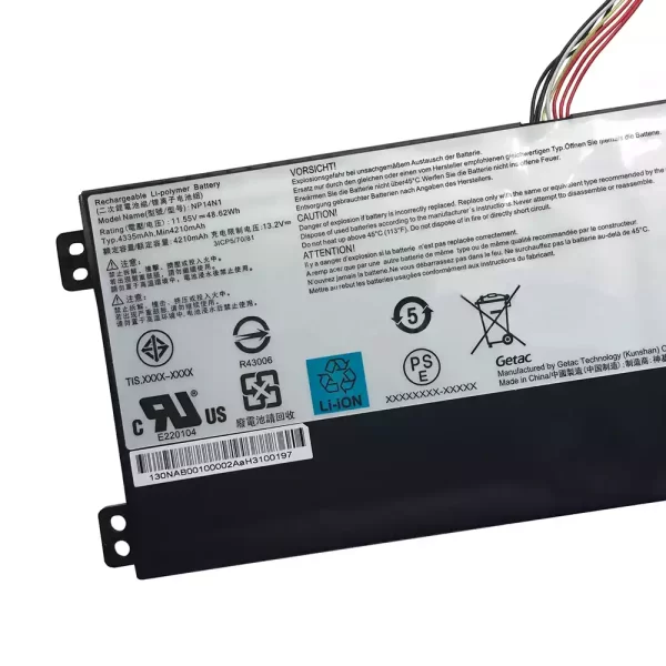 Uudenveroinen kannettavan tietokoneen akku GETAC NP14N1 - Image 3