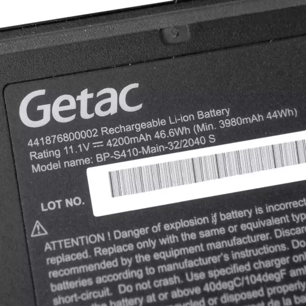 Uudenveroinen kannettavan tietokoneen akku GETAC S410,S410 Semi-Rugged - Image 3