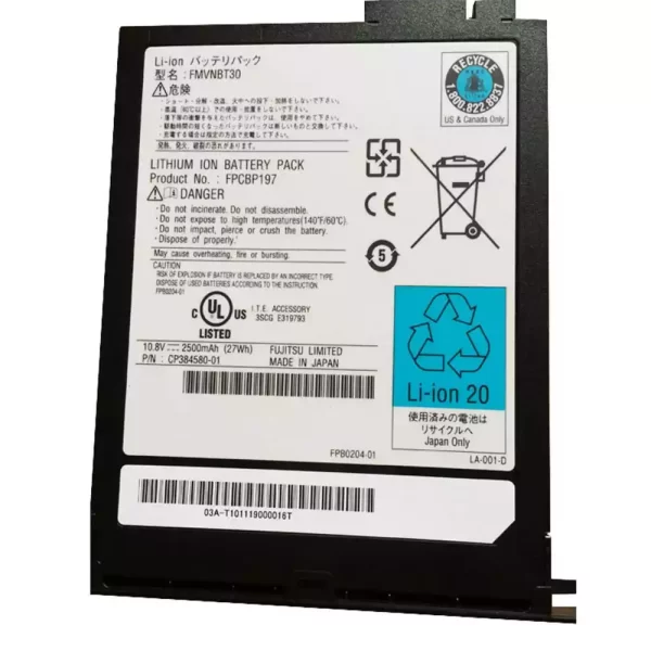 Uudenveroinen kannettavan tietokoneen akku Fujitsu FPCBP197,FMVNBT30 - Image 3