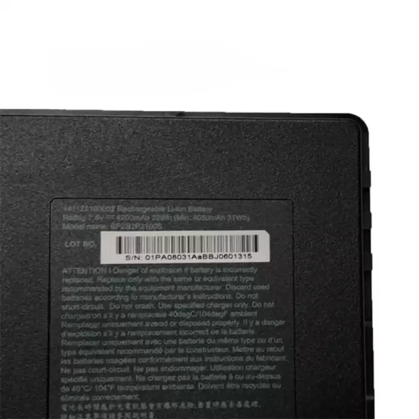 Uudenveroinen kannettavan tietokoneen akku Getac BP292P2100S - Image 3