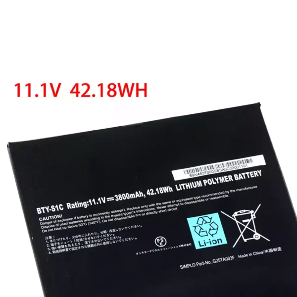 Uudenveroinen kannettavan tietokoneen akku MSI BTY-S1C - Image 3