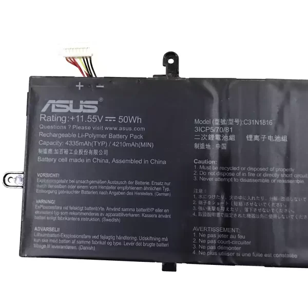 Uudenveroinen kannettavan tietokoneen akku ASUS C31N1816 - Image 3