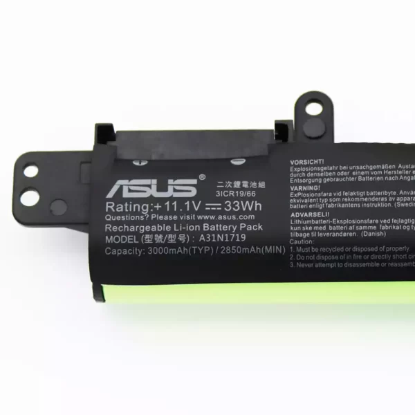 Uudenveroinen kannettavan tietokoneen akku ASUS A31N1719 - Image 3