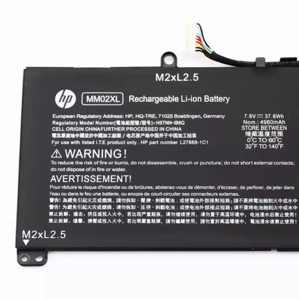 Uudenveroinen kannettavan tietokoneen akku HP L28076-005,L27868-1C1,L27868-2D1 - Image 3