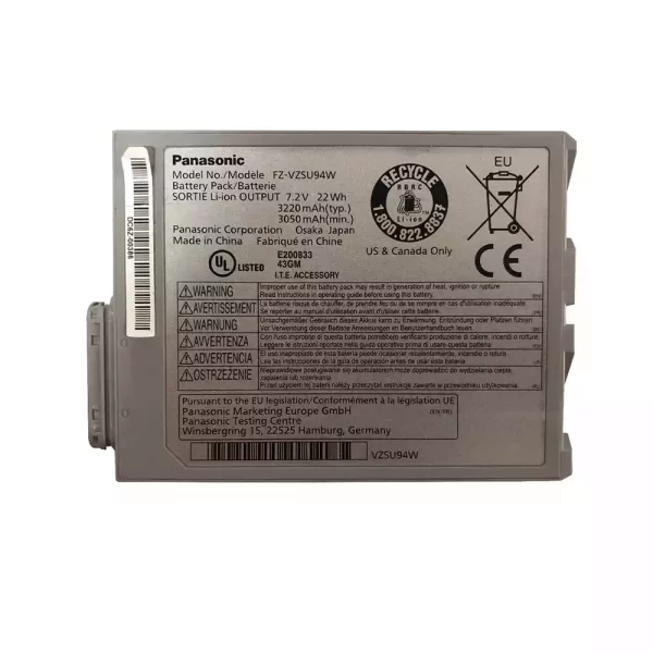 Uudenveroinen kannettavan tietokoneen akku PANASONIC Toughpad FZ-B2,Toughpad FZ-M1