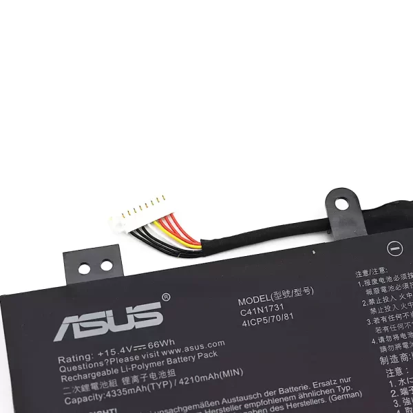 Uudenveroinen kannettavan tietokoneen akku ASUS C41N1731 - Image 3