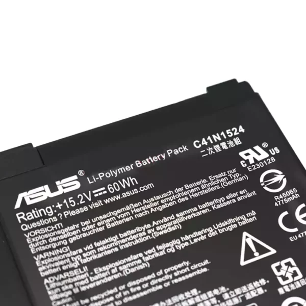 Uudenveroinen kannettavan tietokoneen akku ASUS C41N1524 - Image 3