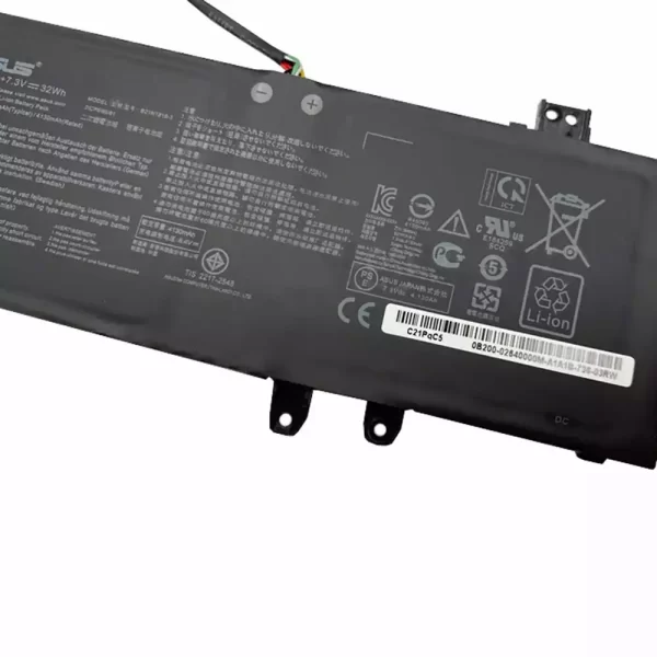 Uudenveroinen kannettavan tietokoneen akku ASUS B21N1818-3 2ICP6/60/81 - Image 4