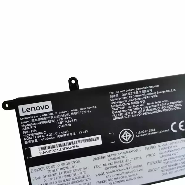 Uudenveroinen kannettavan tietokoneen akku LENOVO L17C6P71,L17M6P71 - Image 3