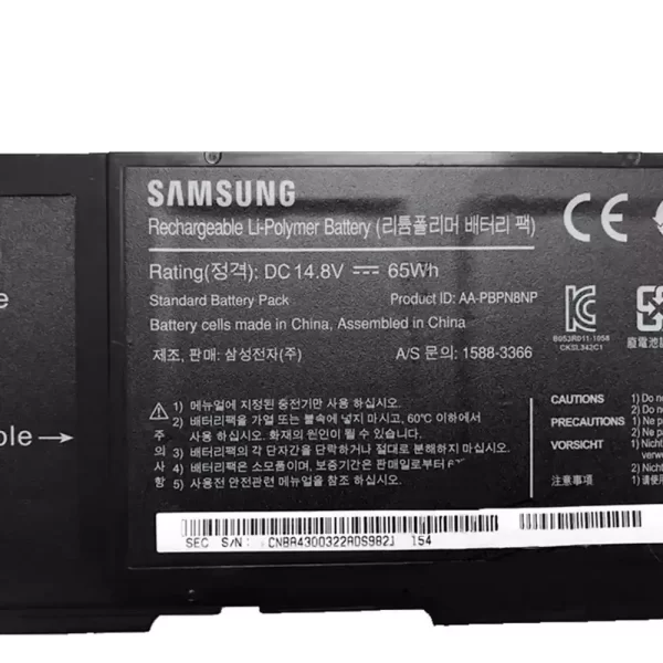 Uudenveroinen kannettavan tietokoneen akku SAMSUNG NP700Z3A NP700Z4A NP700Z3C - Image 3