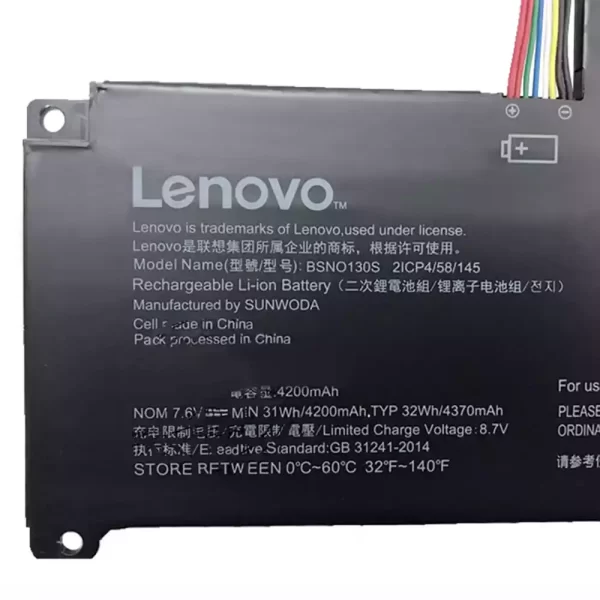 Uudenveroinen kannettavan tietokoneen akku LENOVO BSNO130S - Image 3