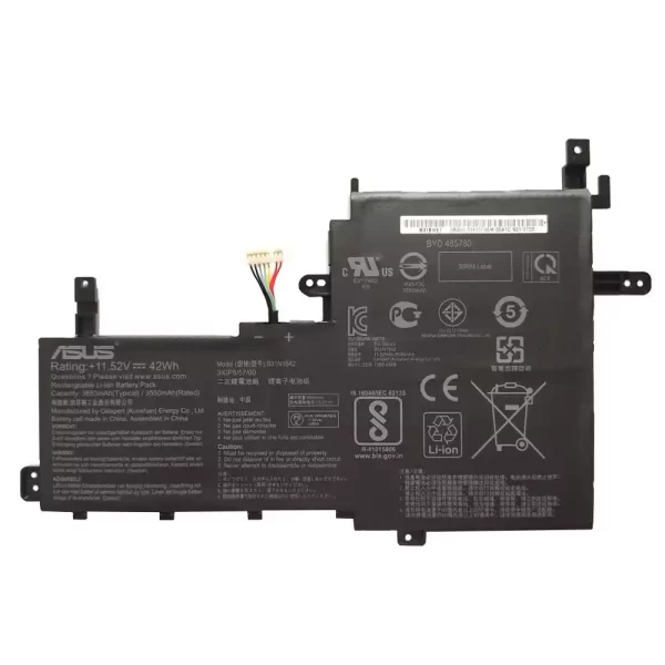 Uudenveroinen kannettavan tietokoneen akku ASUS B31N1842