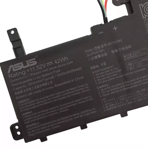 Uudenveroinen kannettavan tietokoneen akku ASUS B31N1842 - Image 3