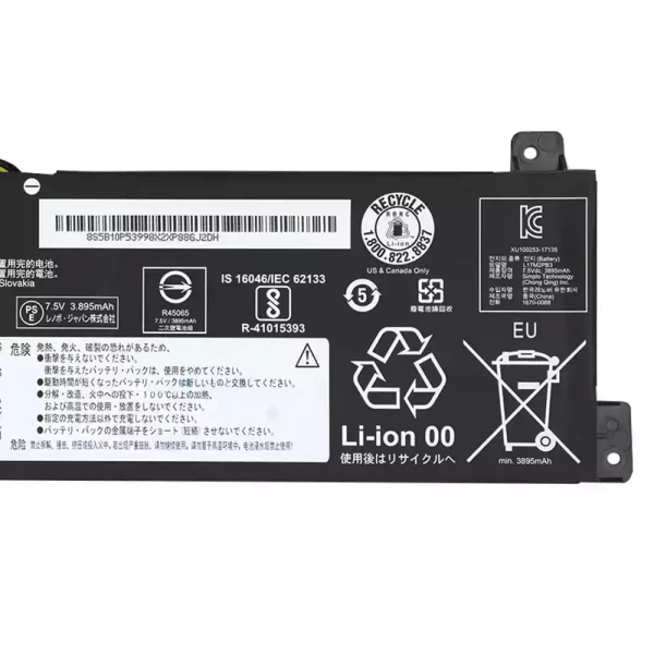 Uudenveroinen kannettavan tietokoneen akku LENOVO L17M2PB3 L17M2PB4 - Image 4