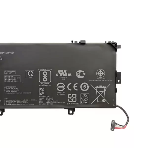 Uudenveroinen kannettavan tietokoneen akku ASUS C31N1724 - Image 4