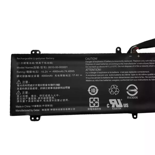 Uudenveroinen kannettavan tietokoneen akku EVGA 758-41-2633-T1,SC17,SC17 1070 - Image 3