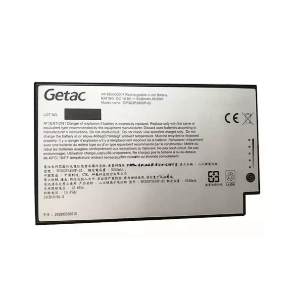 Uudenveroinen kannettavan tietokoneen akku GETAC BP3S3P3450P-02,441880000001